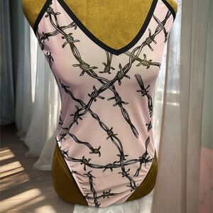 Whimsigoth Grunge Punk Festival Rave Feminine Killstar NWT Bodysuit Lingerie